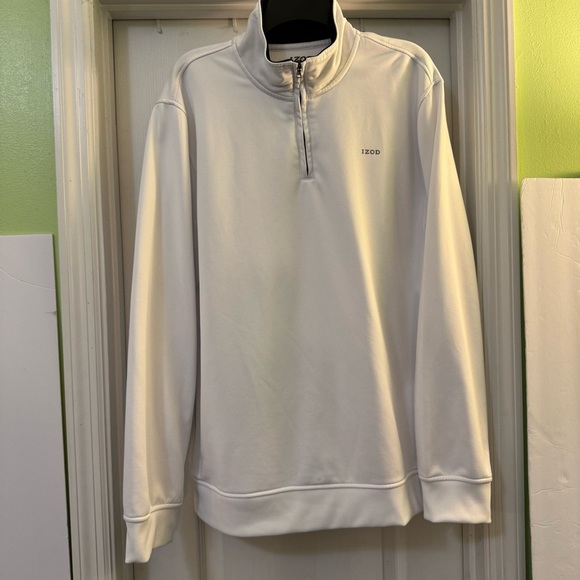 IZOD Quarter Zip Long Sleeve Performance Golf  Top - Picture 1 of 6